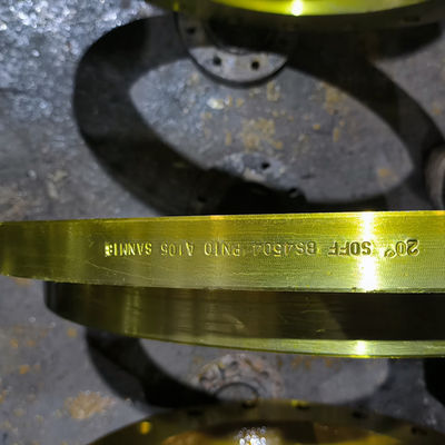 qualità  Slip On ANSI Pipe Flange Yellow Painting SCH5s-SCH160 Wall Thickness fabbrica